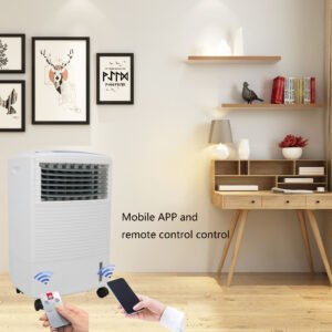Portable Electric Air Cooler with Evaporative Cooling for Outdoor, Home, and RV Use, New Hotel Garage Model